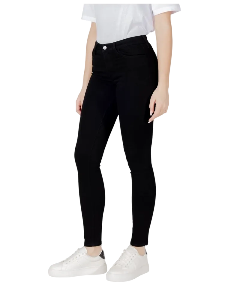 Armani Exchange Cotton Skinny Jeans — Black Black