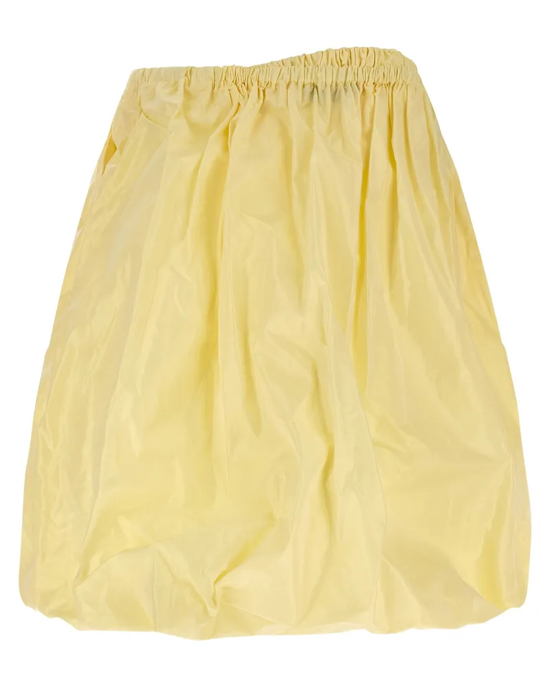 Prada Silk Taffeta Skirt — Yellow Yellow