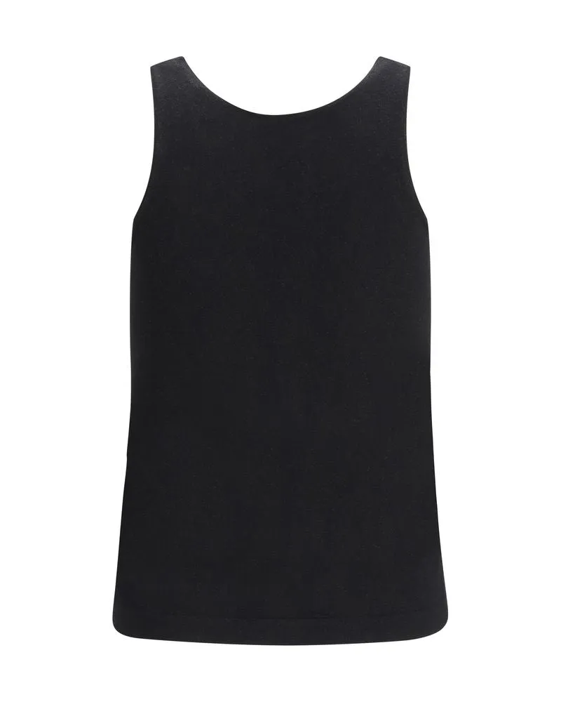 Brunello Cucinelli Women's Black Cashmere Tank Tops Black