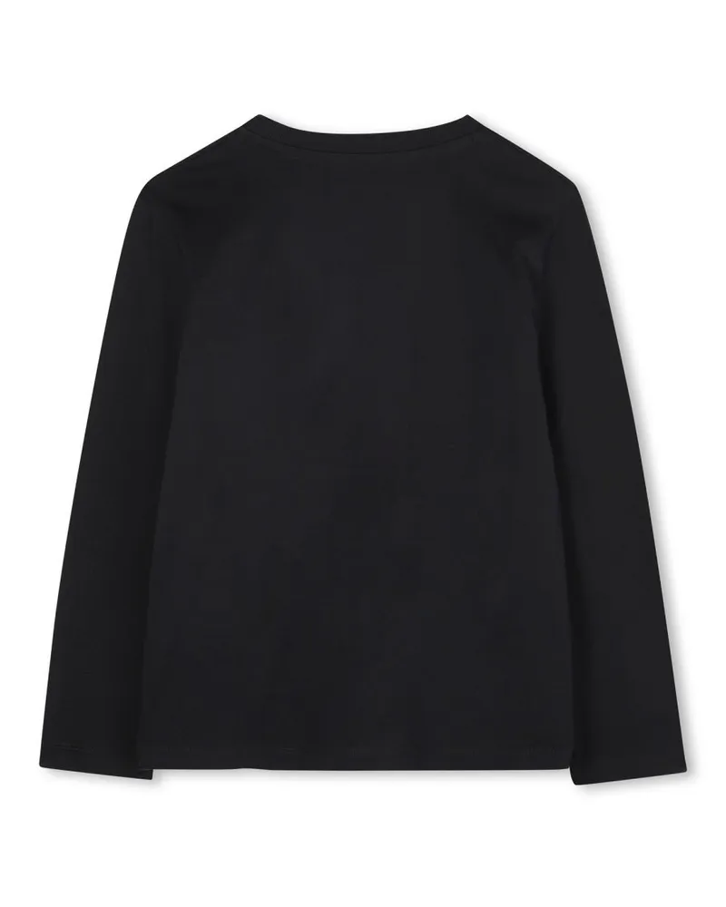 Zadig & Voltaire Logo-Embroidered Cotton T-Shirt — Black Black