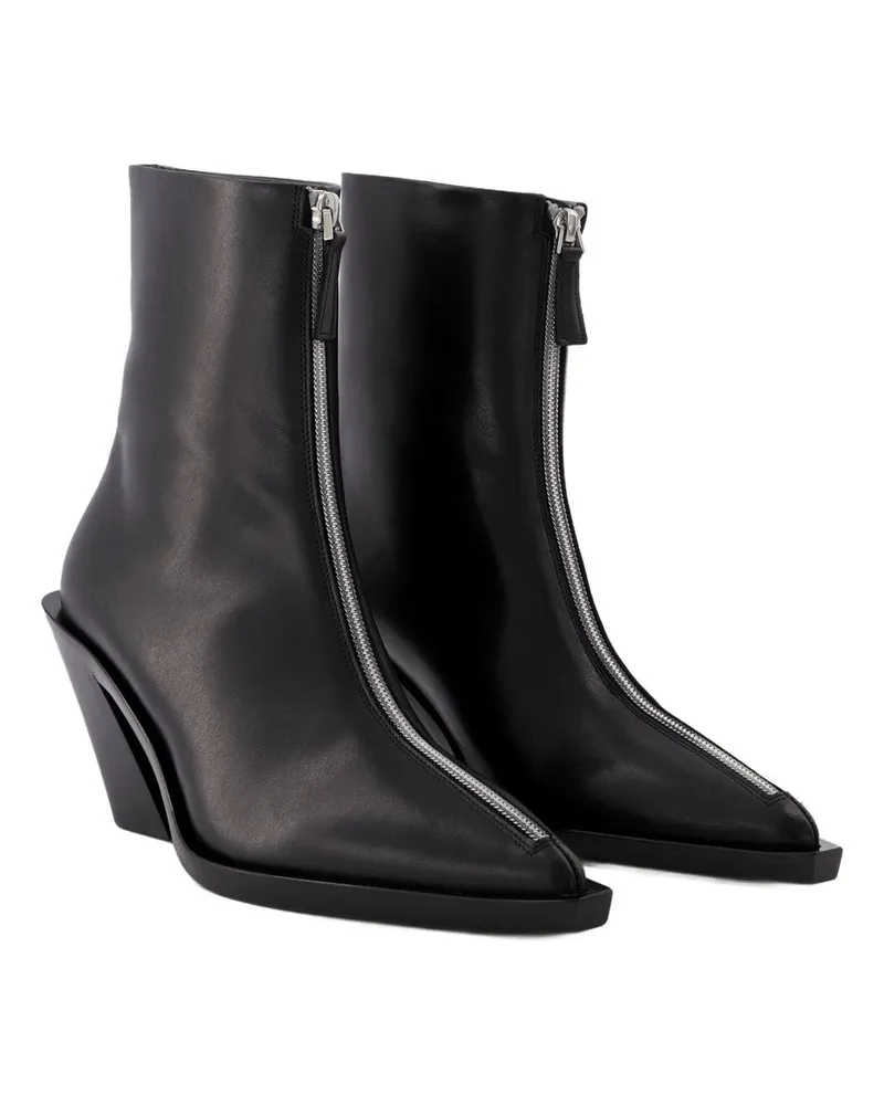 Elleme Women's Eclair Ankle Boot Black Leather Black