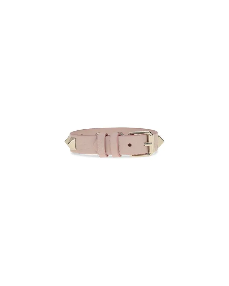 Valentino Garavani Women's Multicolor Calf Leather Bos Taurus Bracelet Pink