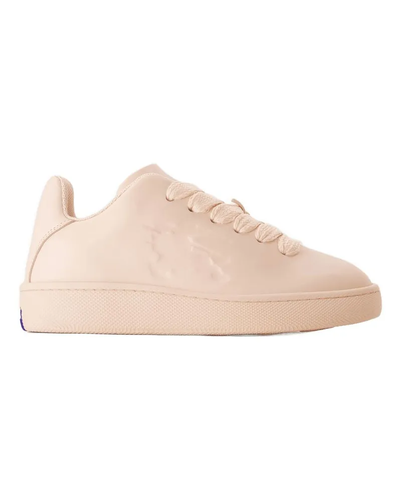 Burberry Women's Lf Box Sneakers -  Leather Baby Neon Beige Calfskin Shoes Beige