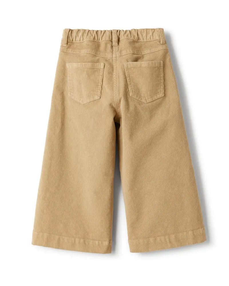 Il Gufo Cotton Capri Trousers — Ivory Ivory