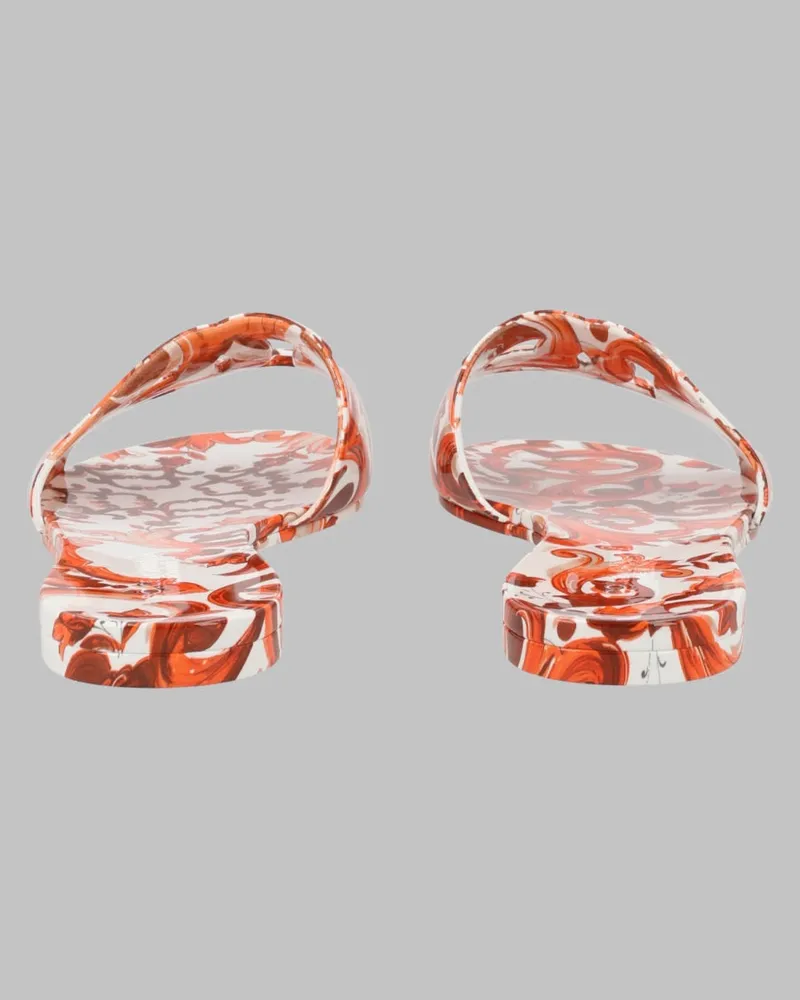 Dolce & Gabbana TPU Slide Sandals — Orange Orange