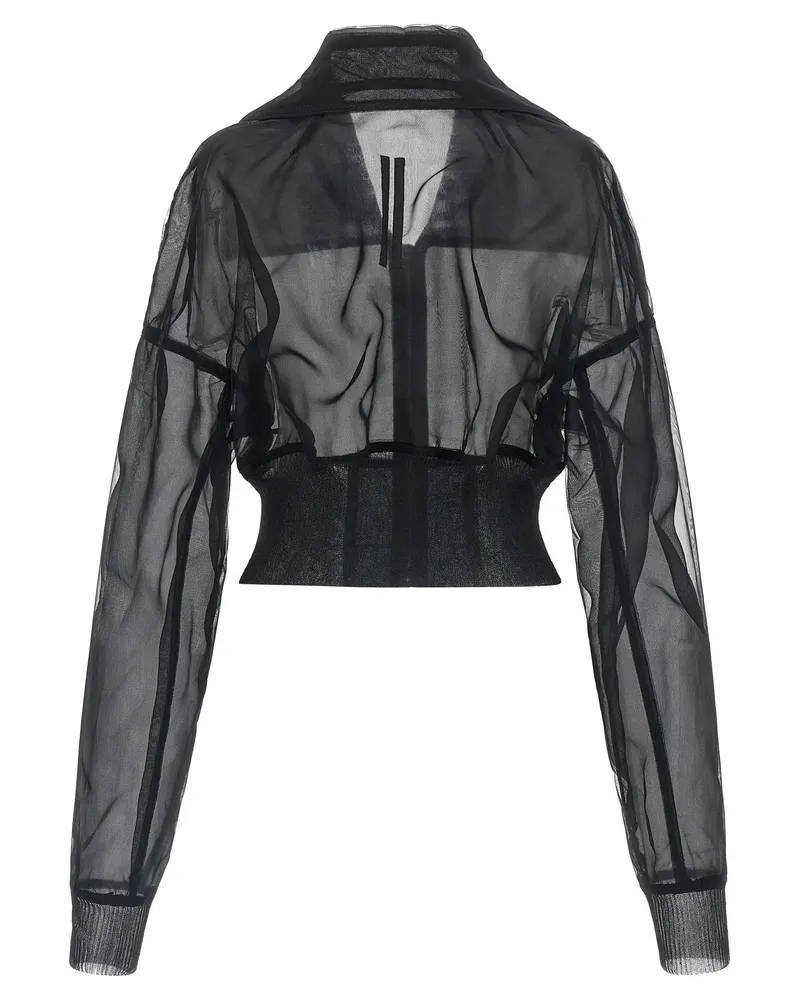 Rick Owens Women's Black Nylon Bomber Clothing Black