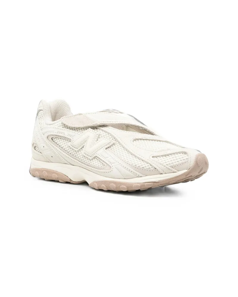 New Balance Mesh and Rubber Low-Top Sneakers — Beige 