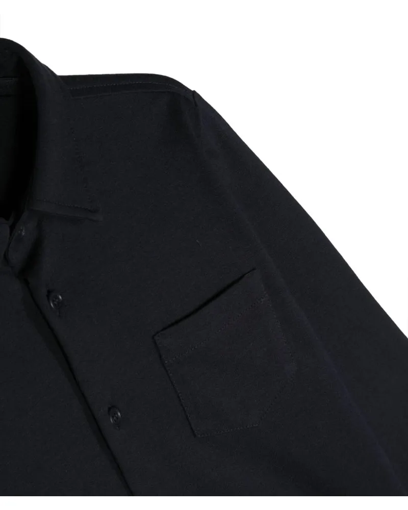 Il Gufo Long-Sleeve Cotton Shirt — Blue Blue
