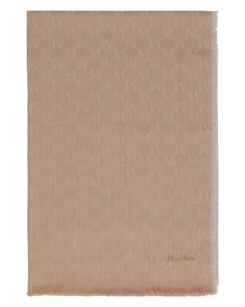 Max Mara Women's Stole Magico Camel Virgin Wool Scarf Scarfs Camel