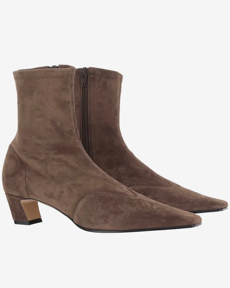 KHAITE Marfa Boot — Brown Brown