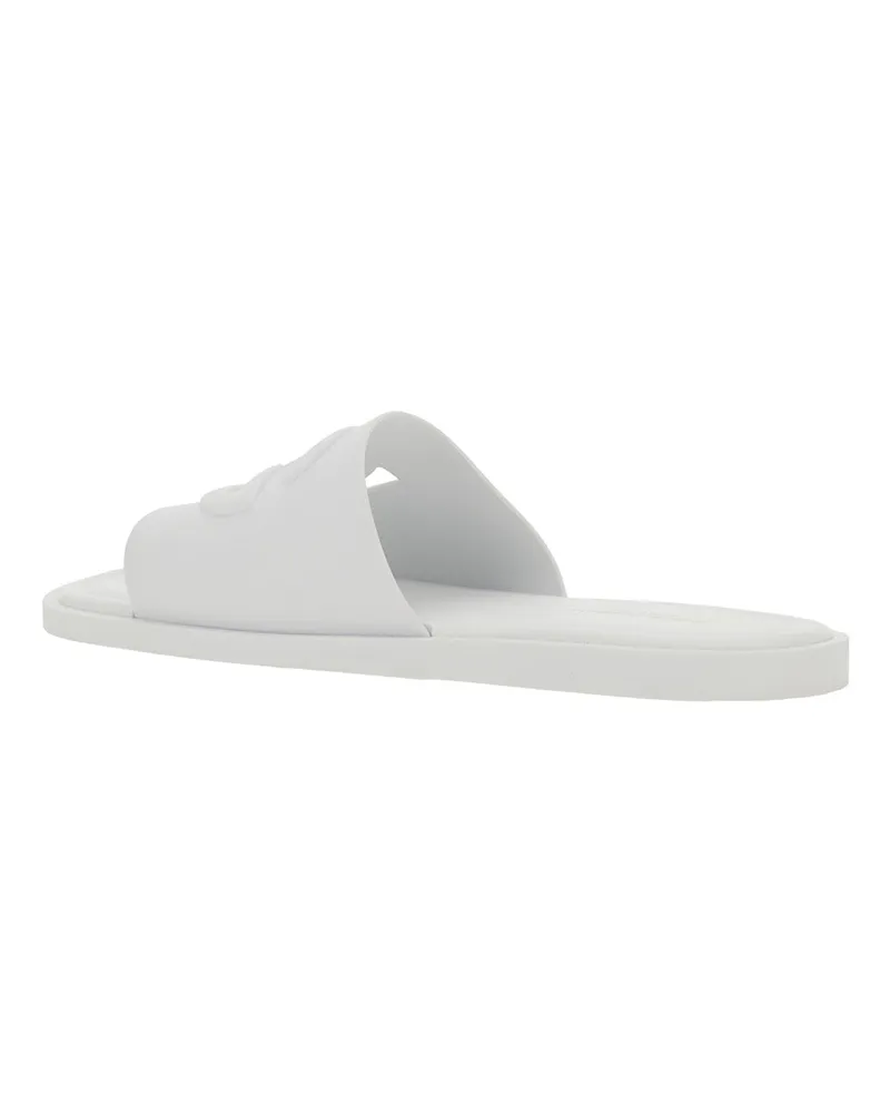 Dolce & Gabbana Men's Sandals Slip-On White Rubber White