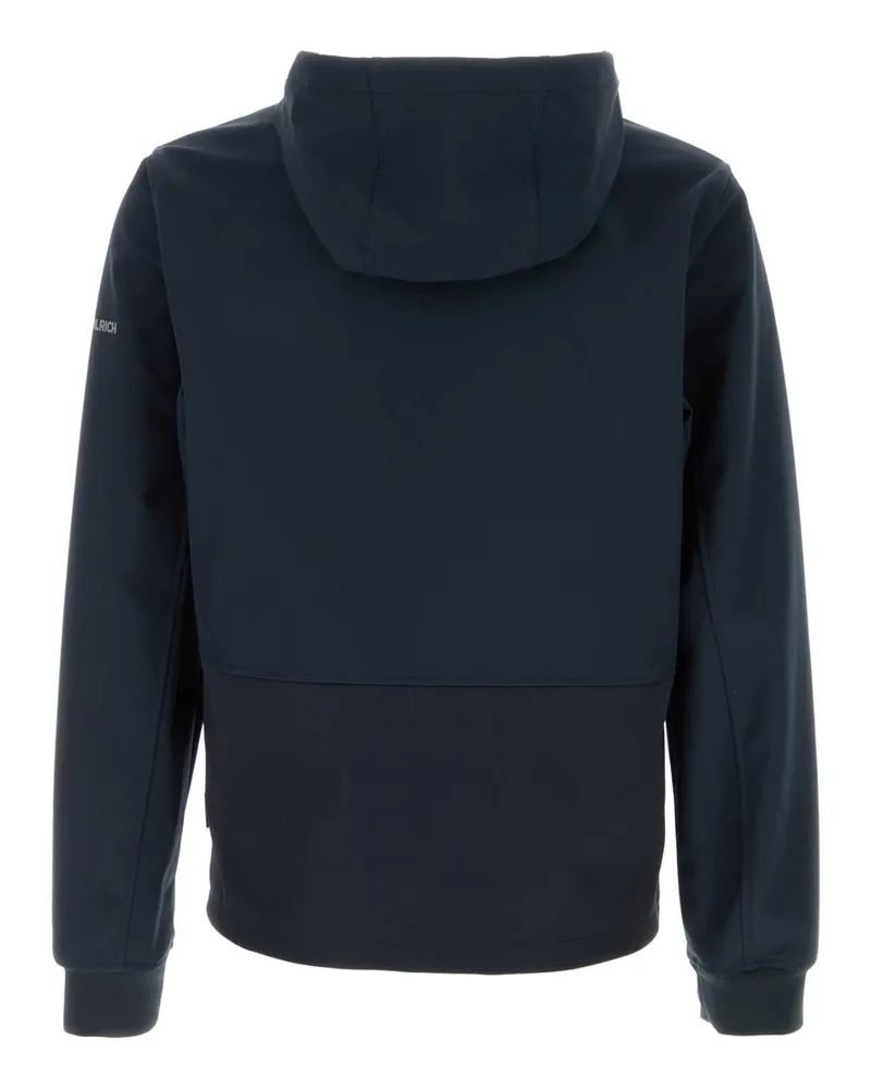 Woolrich Men Navy Blue Stretch Polyester Jacket Meltonblue Giubbini Navy