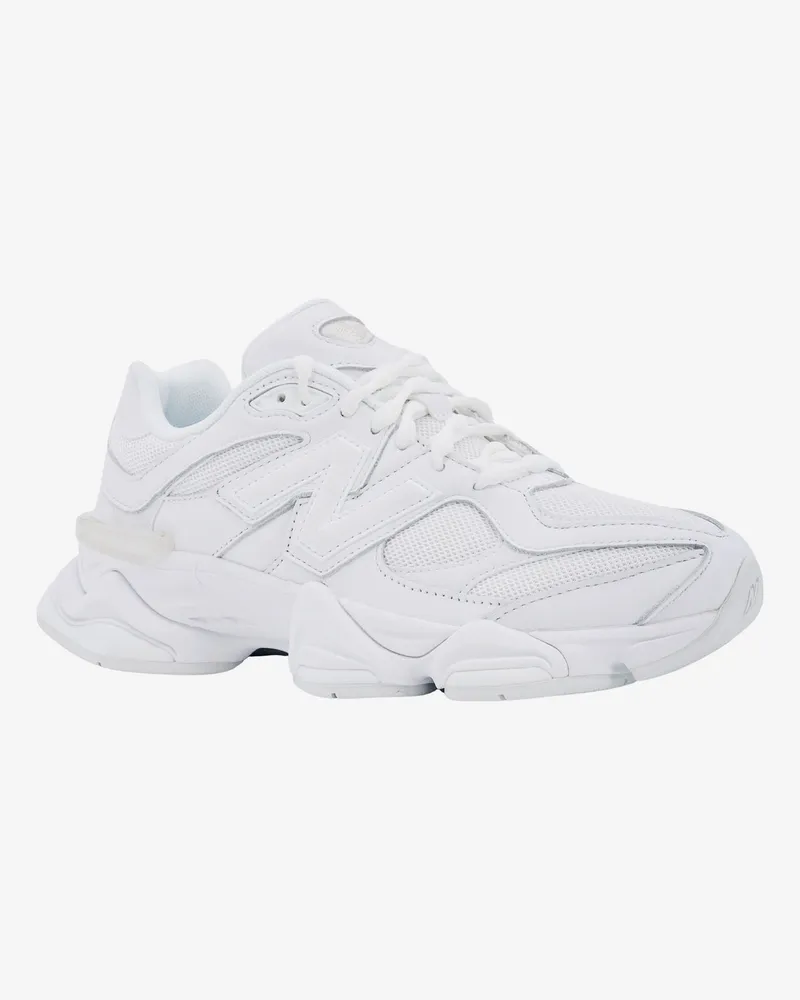 New Balance Unisex Sneakers 9060 Low-Top White Polyester Trainers White