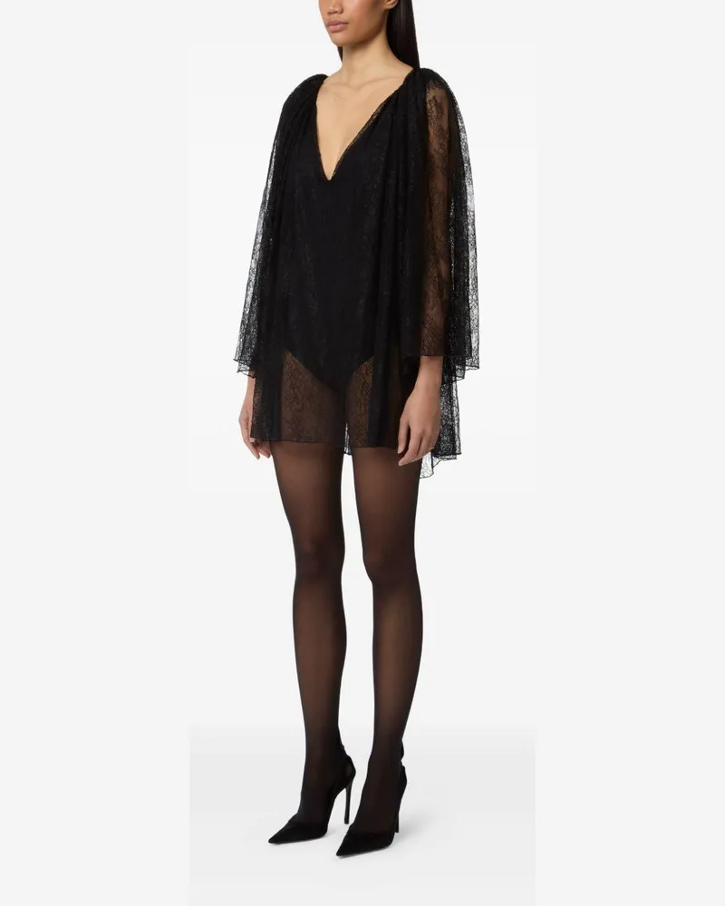Nina Ricci Women's Velvet Ribbon Body Black Polyamide Tops Top Black