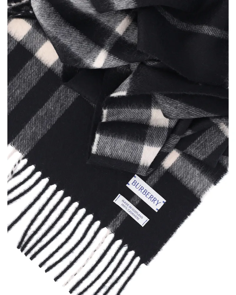 Burberry Women's Scarfs Black Cashmere Black