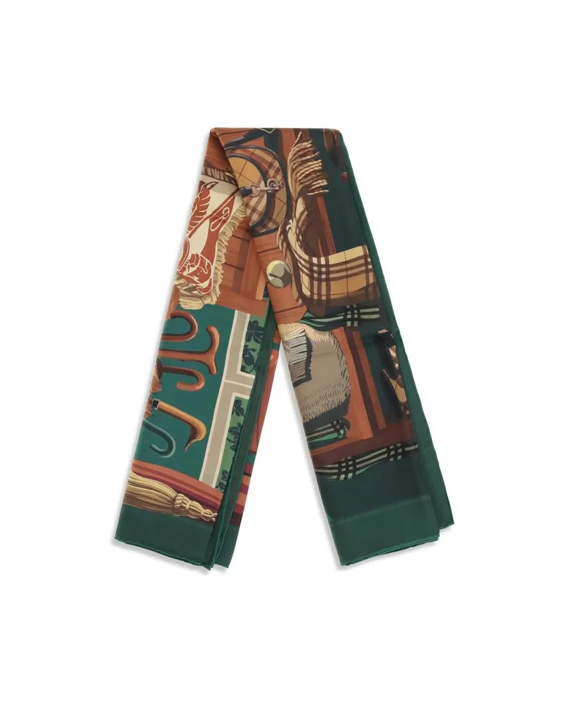 Burberry Knight Scarf — Green Green