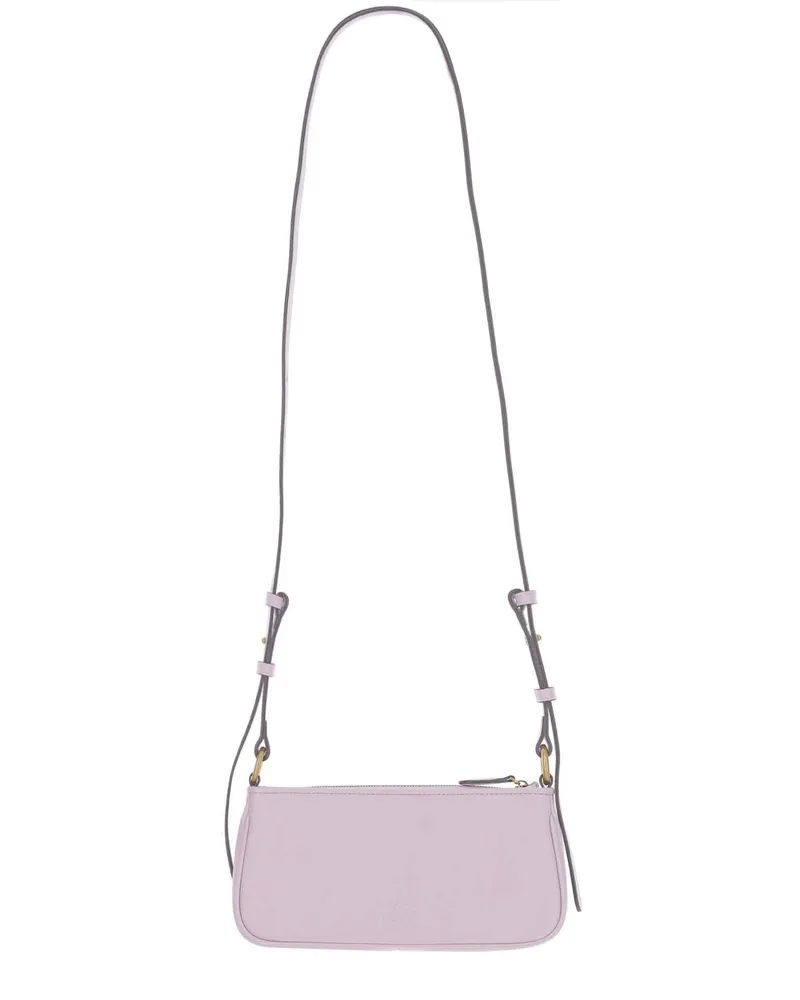 Pinko Women's Mini Baguette Leather Bag Pink Shoulder Pink