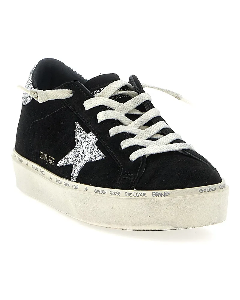 Golden Goose Women's Black Leather Low Top Sneakers Black