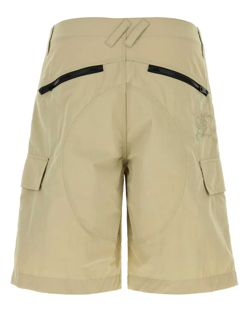 Burberry Men's Beige Nylon Bermuda Shorts Sparrowbeige Exterior: Pantaloni Beige