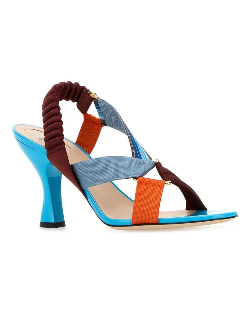 Fendi Rust+bluelaguna Kim Sandali Sandal Blue