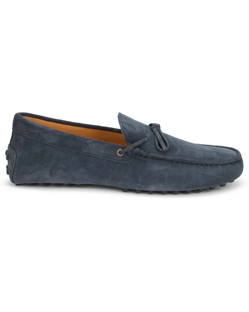 TOD'S Men's Suede Loafers Navy Leather Navy