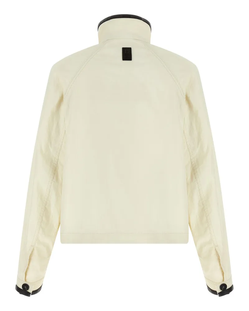 Ferragamo Technical Linen Jacket — Cream Cream