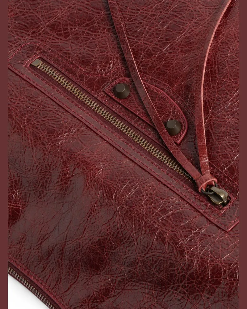 Balenciaga Le City Hobo Bag — Burgundy Burgundy