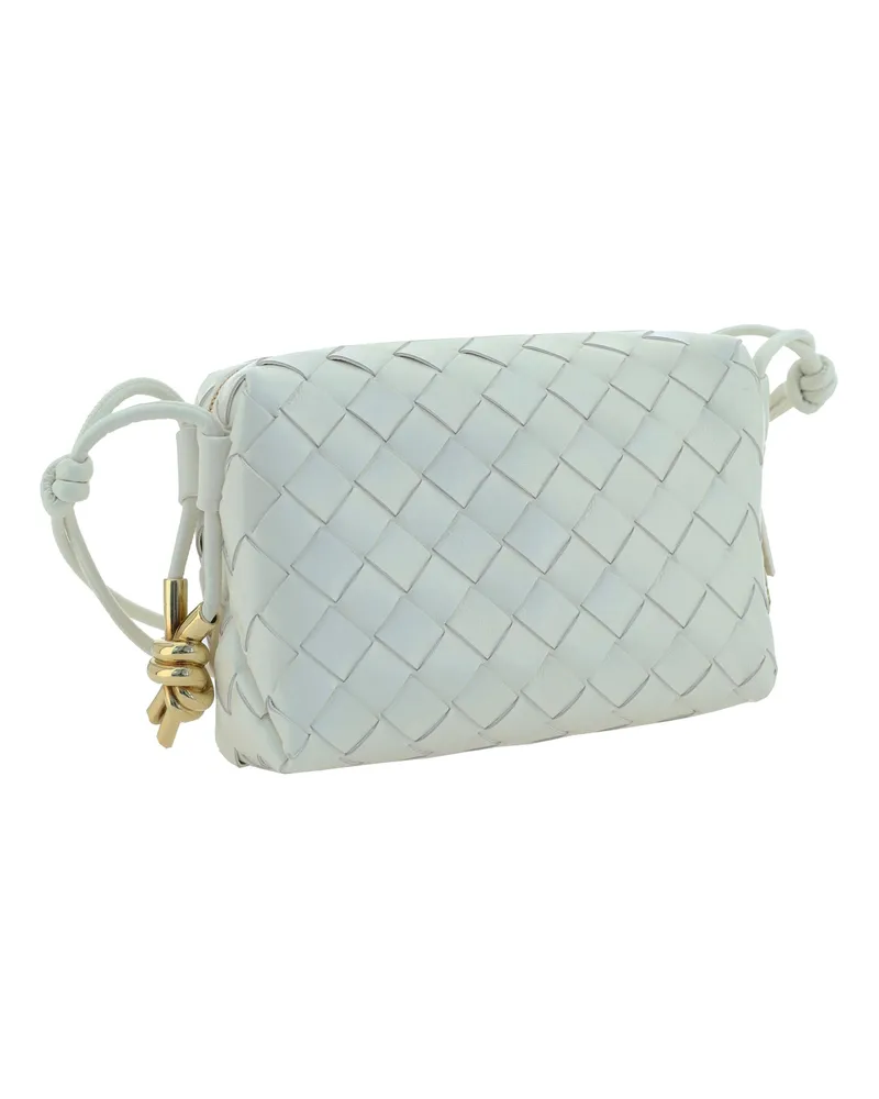 Bottega Veneta Women's Shoulder Bag Loop Leather Bone-Brass Calf Bone/brass White