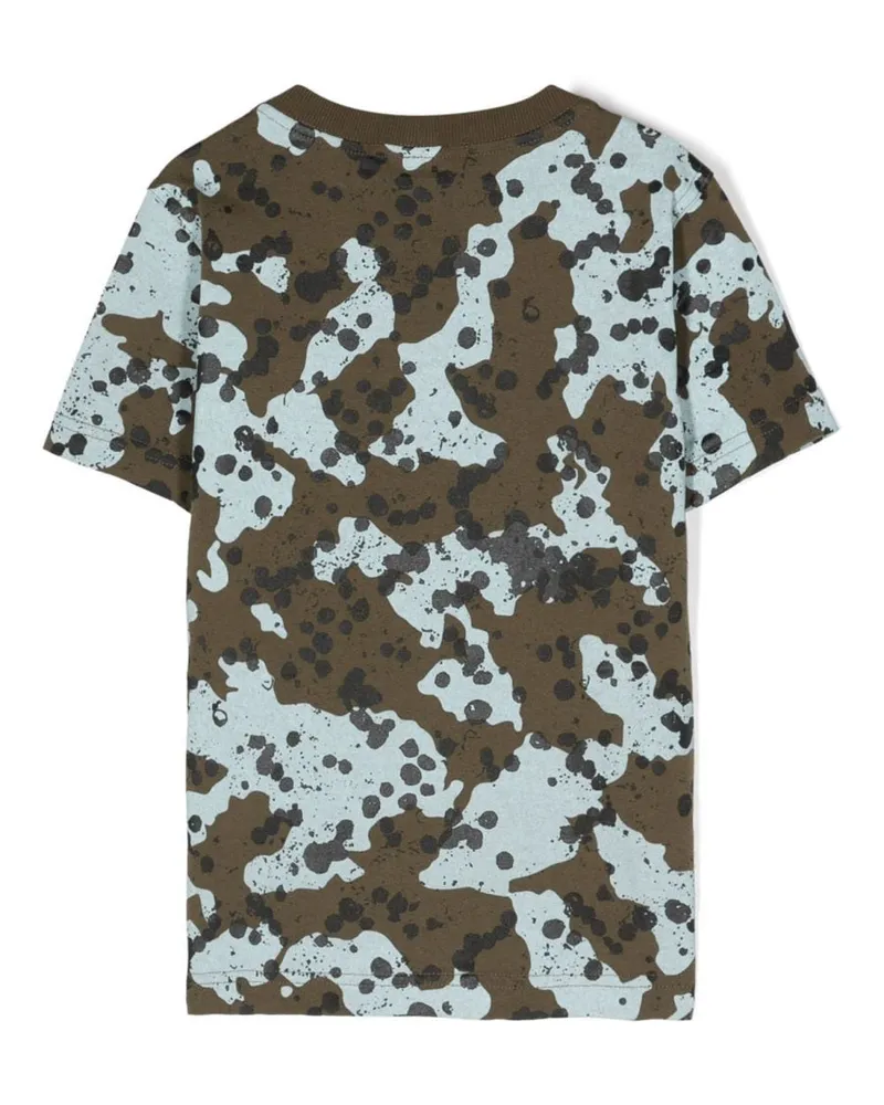 Stone Island Camouflage Cotton T-Shirt — Multicolor Multicolor