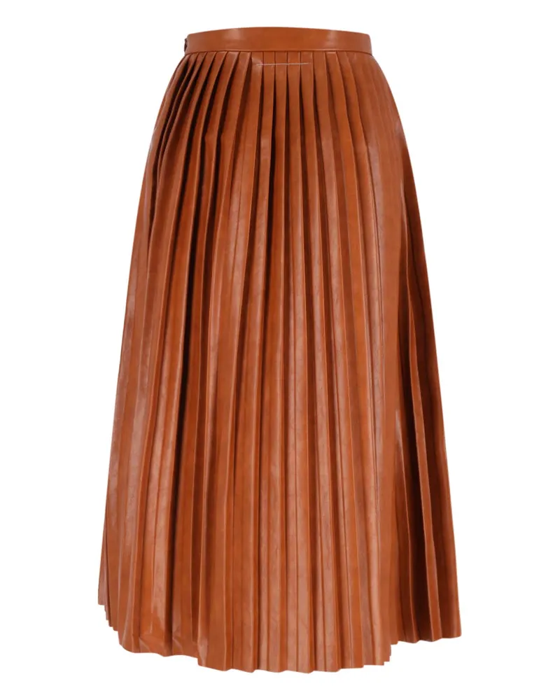 Maison Margiela Women's Skirts Brown Viscose Brown