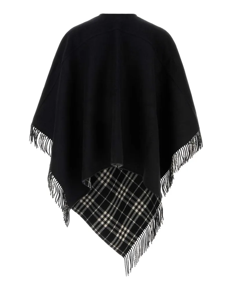 Burberry Unisex Black Wool Cape Blackcalicoipchk Exterior: Maglieria Sweater Black