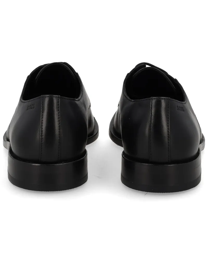HUGO BOSS Cowhide Leather Loafer — Black Black