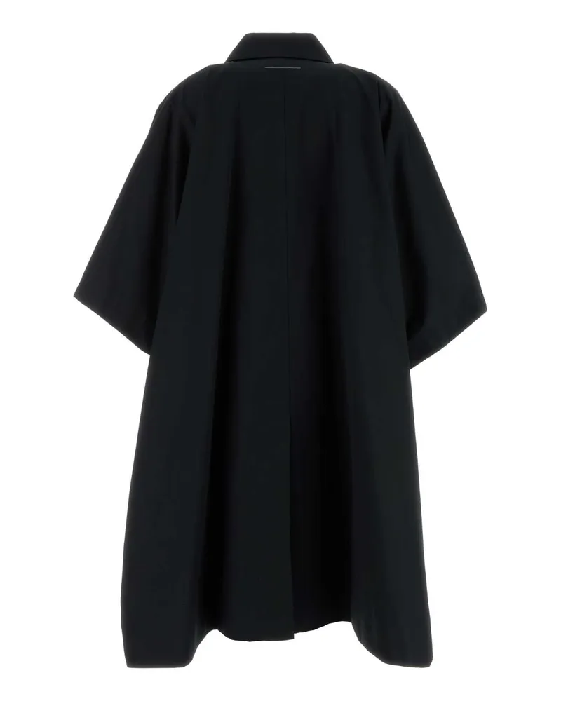Maison Margiela Women's Coat Black Cotton Black