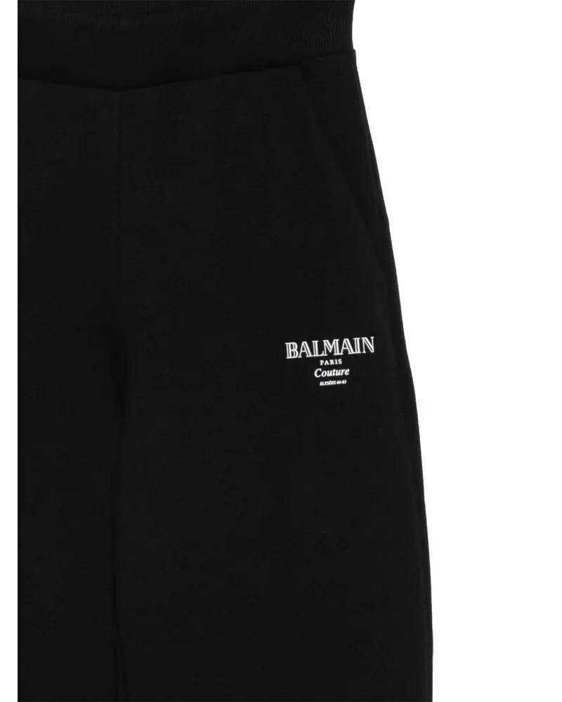 Balmain Cotton Jersey Joggers — Black Black