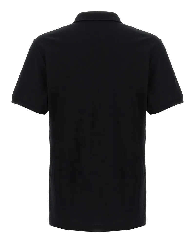 Moschino Men's Black Cotton Polo Shirt Black