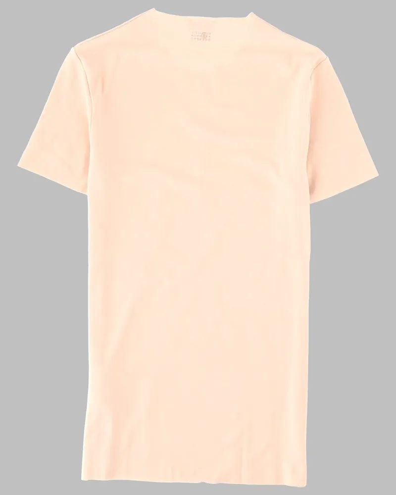 Maison Margiela Cotton-Elastane Stretch Jersey T-Shirt — Beige Beige