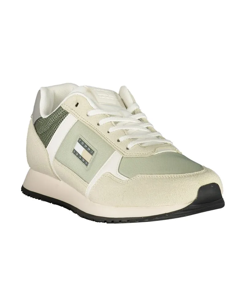 Tommy Hilfiger Polyurethane Color-Block Sneaker — Green Green