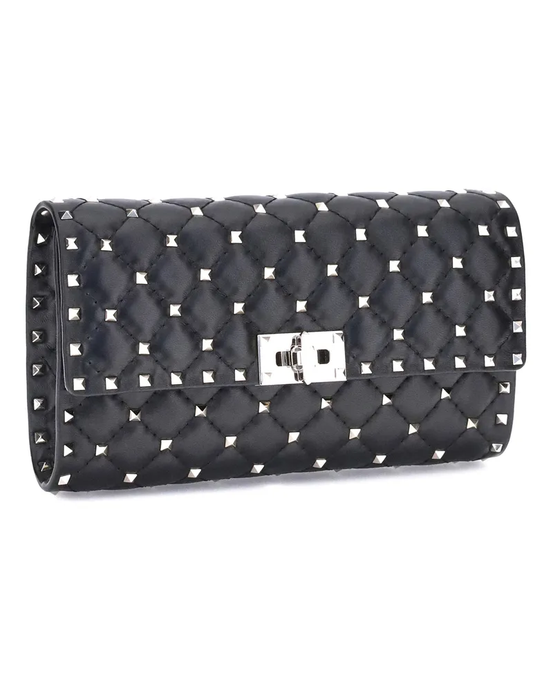 Valentino Garavani Rockstud Spike Shoulder Bag — Black Black