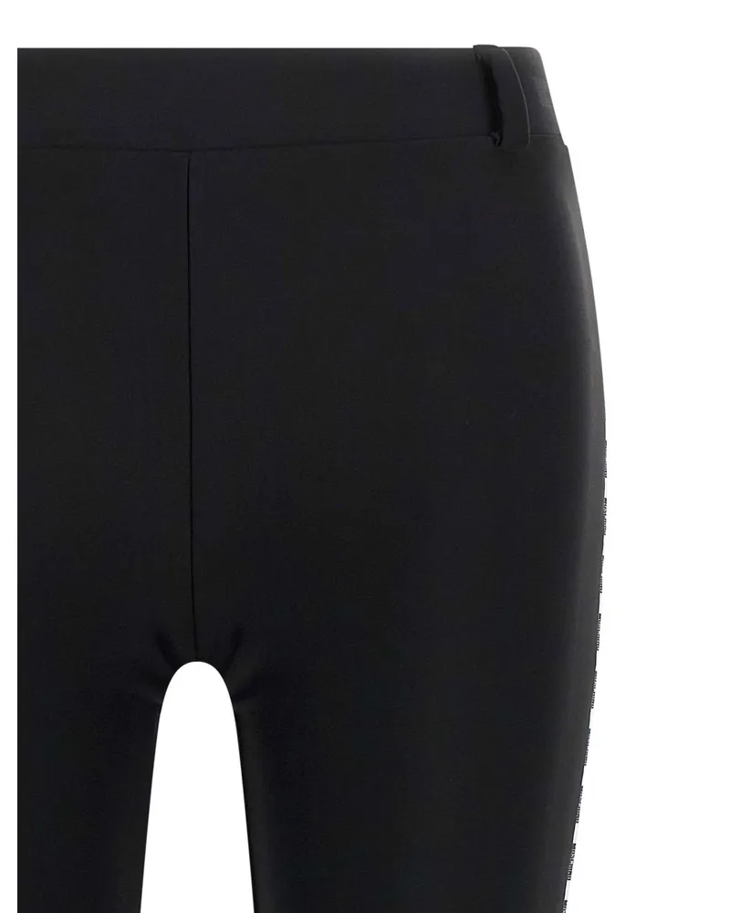 Moschino Logo-Lettering Stretch Lycra Leggings — Black Black