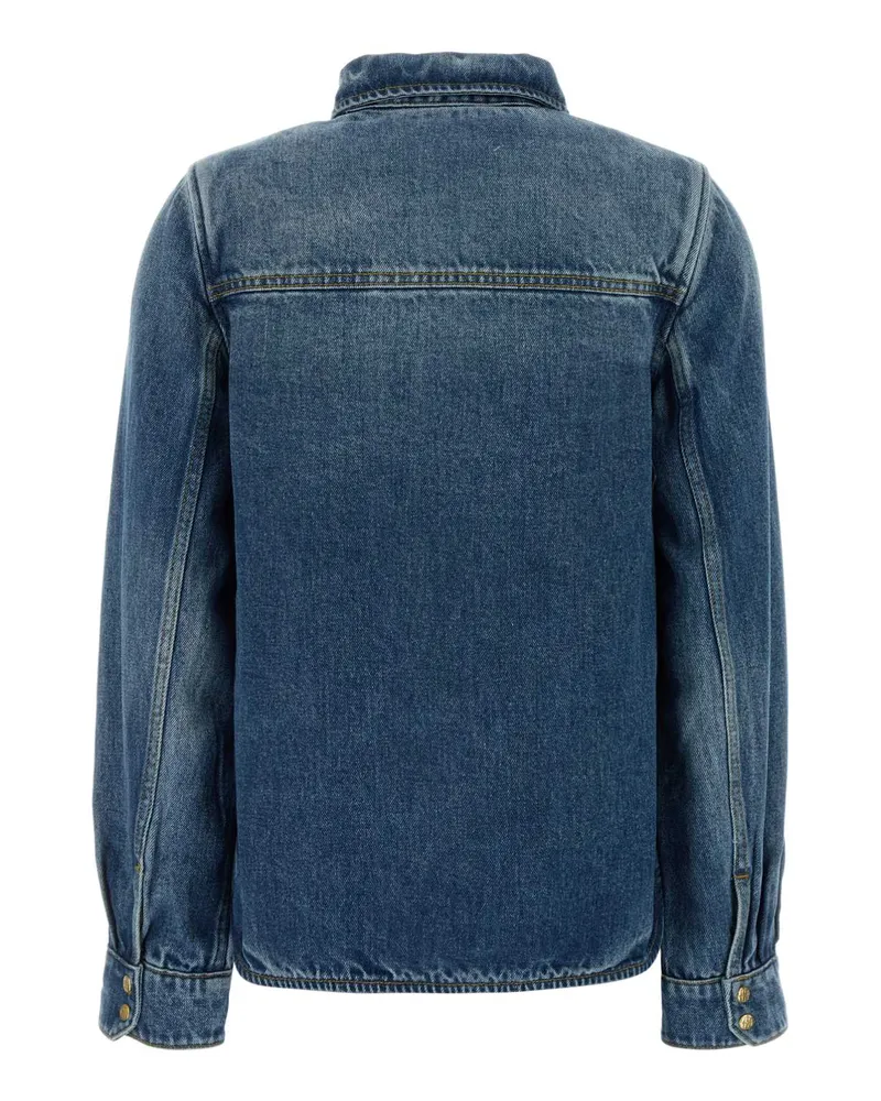 Ganni Women's Denim Shirt Tint Wash Tencel™ Lyocell Camicie Blue