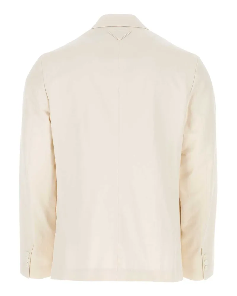 Prada Men's Cotton Blazer Beige Blazers Beige