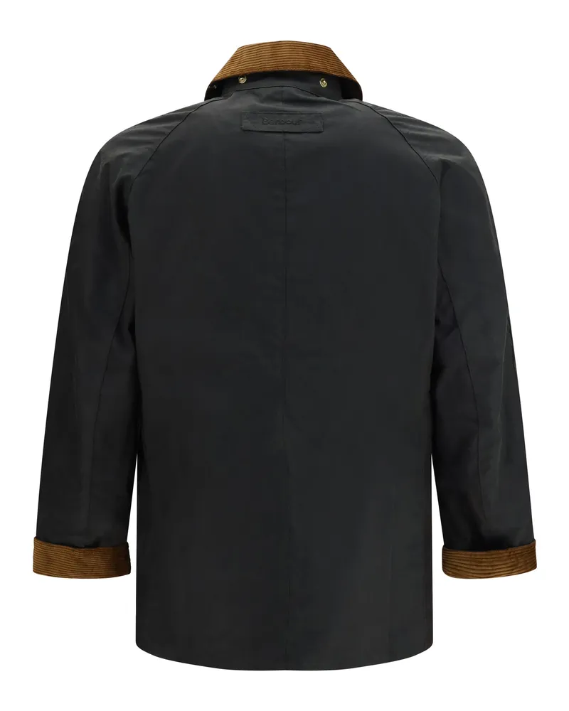 Barbour Men's Ashby Wax Jacket Sage Cotton Green