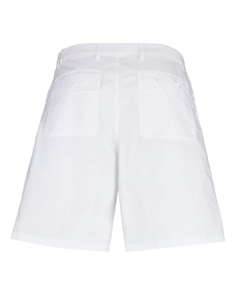 Prada Men's Cotton Bermuda Shorts White White