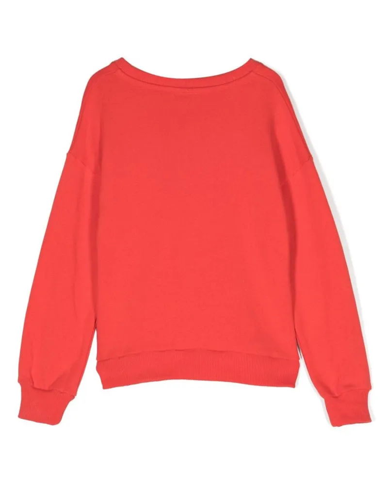 Lanvin Logo Cotton Sweatshirt — Red Red