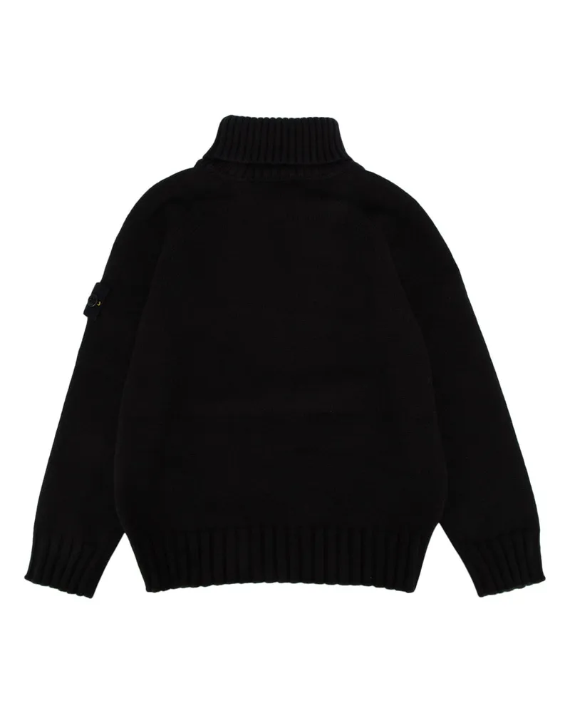 Stone Island Boys' Turtleneck Knit Black Black