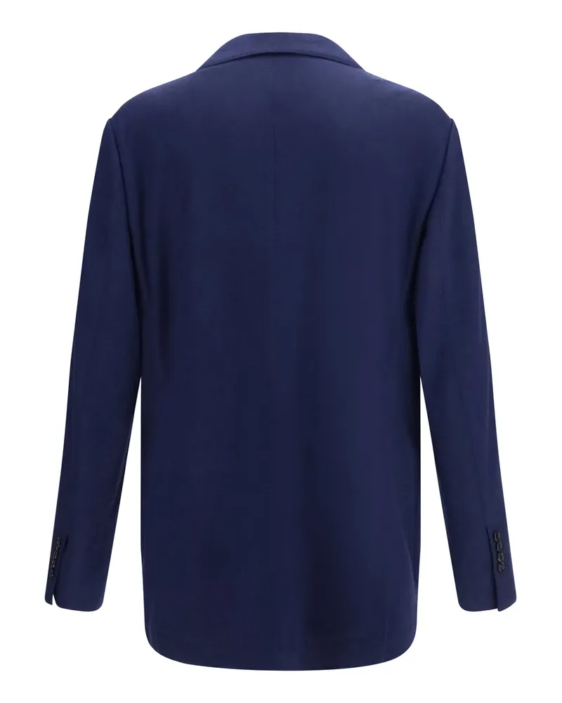 Brunello Cucinelli Cashmere Jacket — Navy Cobalto
