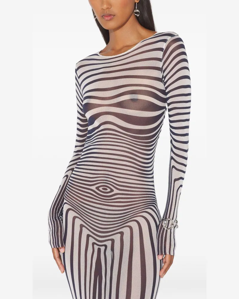 Jean Paul Gaultier Women's Dress Ecru Polyamide Beige