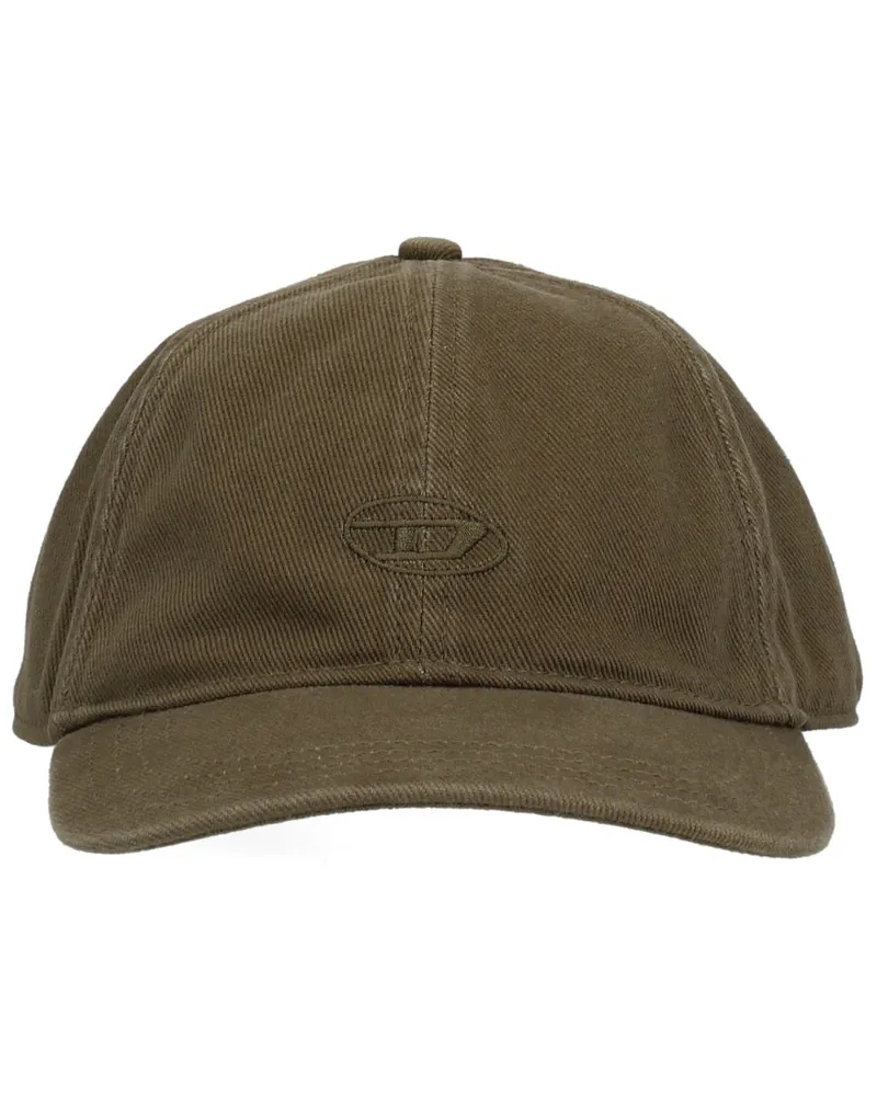 Diesel A11361_0BLAA5AF Cotton Baseball Cap — Green Green