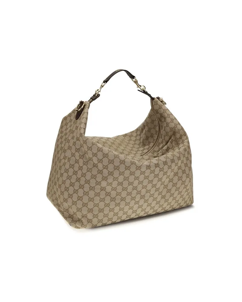 Gucci Men's Beige Fabric Shoulder Bag Beige