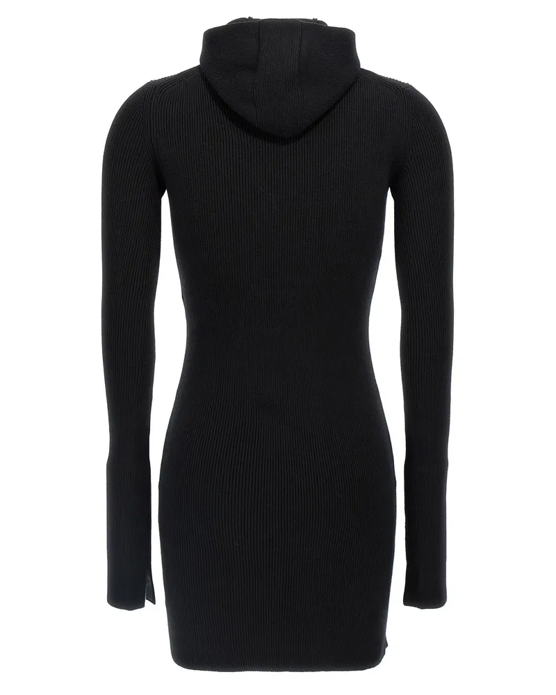 Fendi Women's Black Wool Short Dress Black